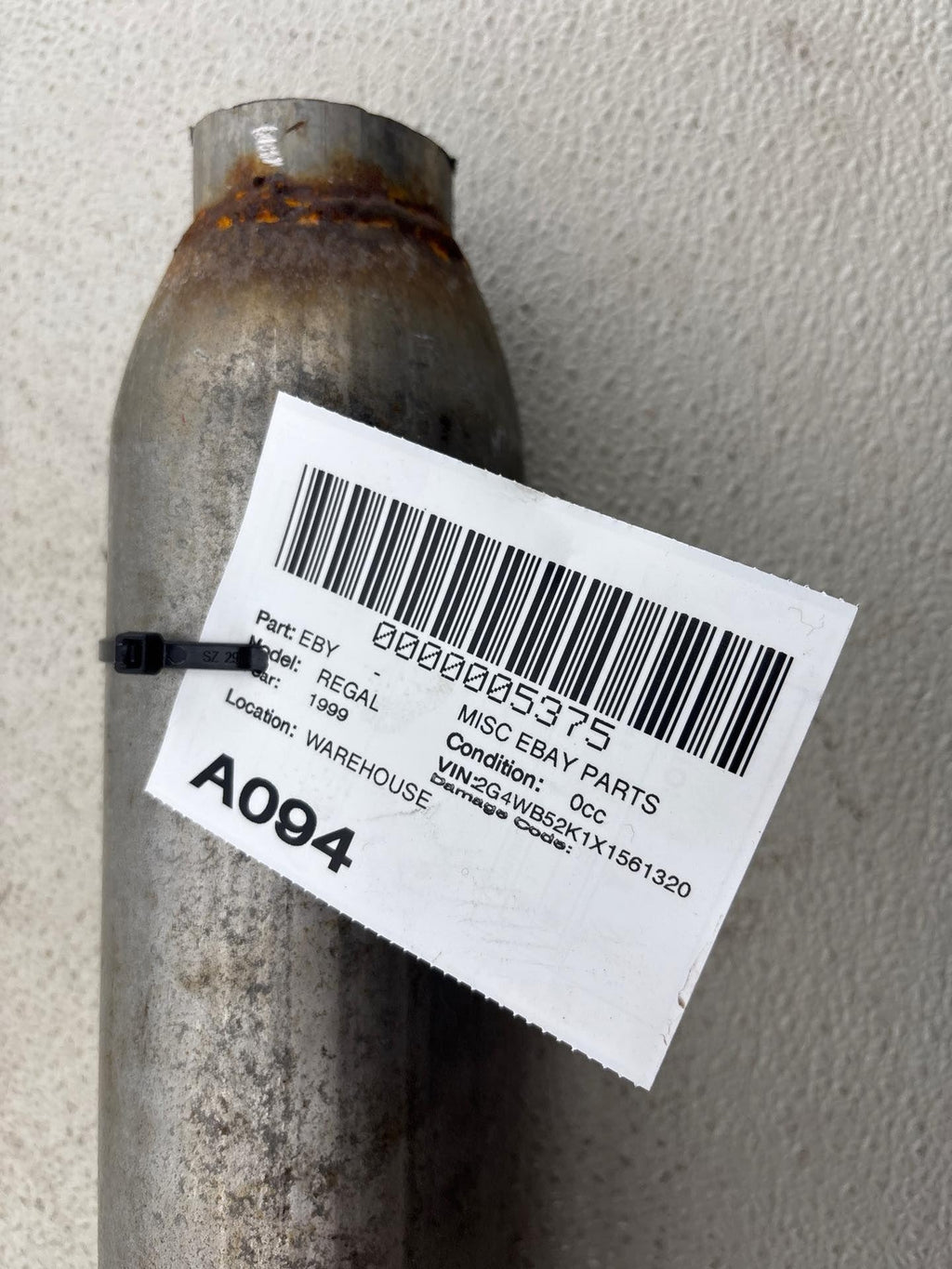 1997-2000 Buick Regal 3.8L Center Exhaust Resonator Oem