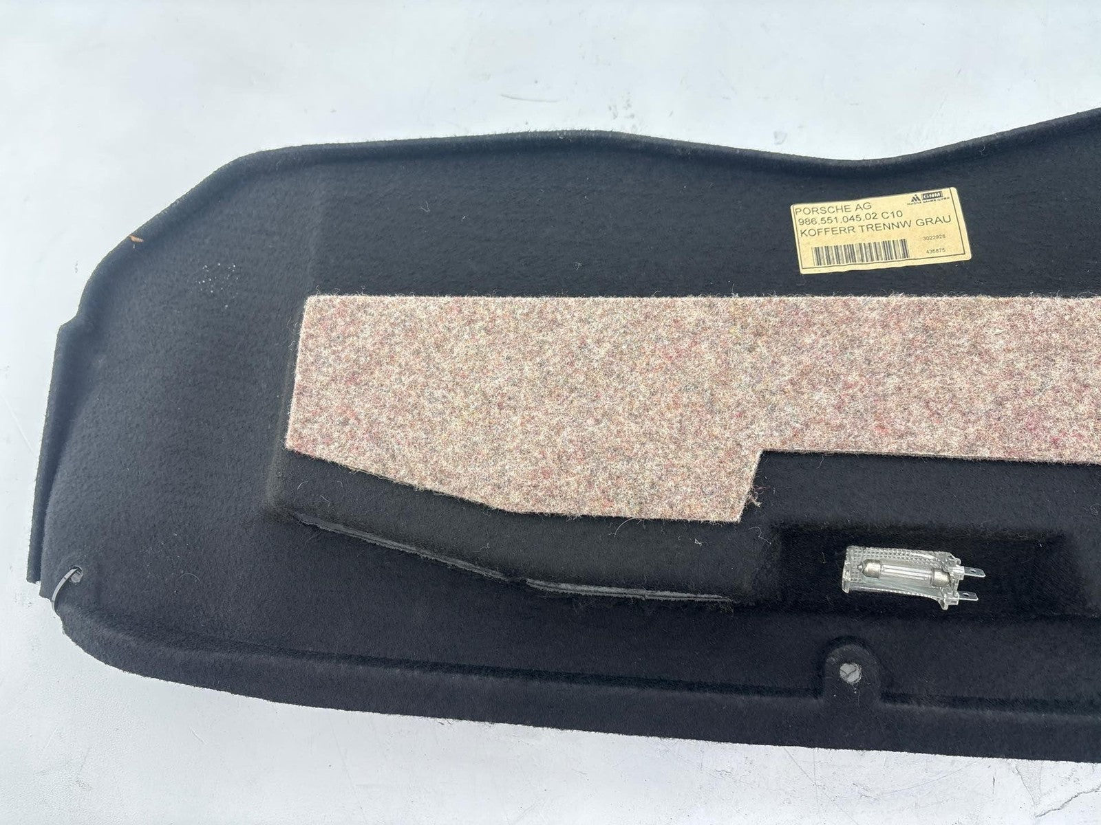 1997-2000 Porsche Boxster 986 Rear Luggage Compartment Lining OEM