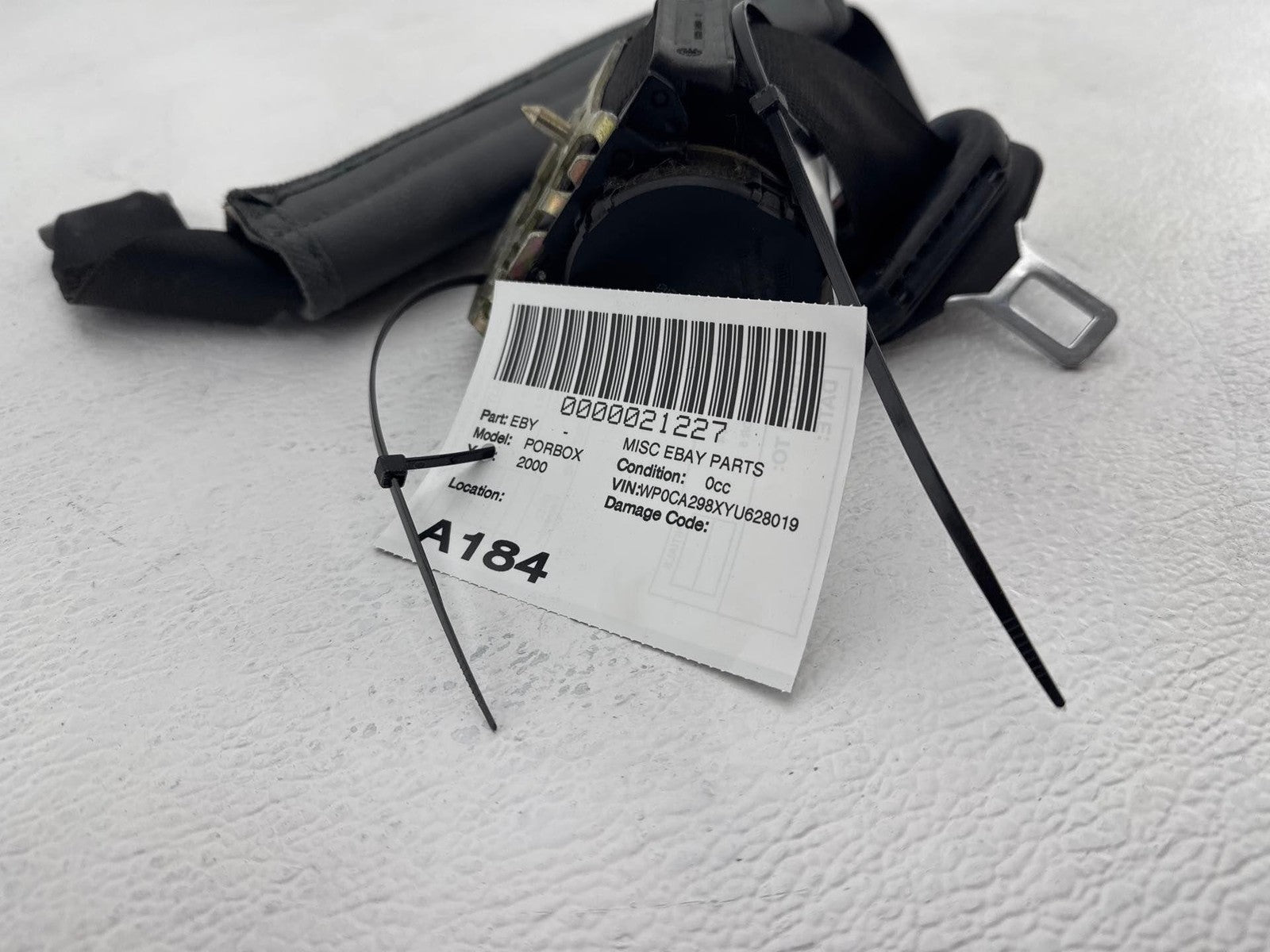 2000 - 2001 Porsche Boxster Front Right Seat Belt Retractor OEM