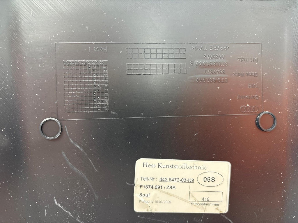 09-16 Audi A4 Front Left Side Seat Panel Oem 8T0-881-969