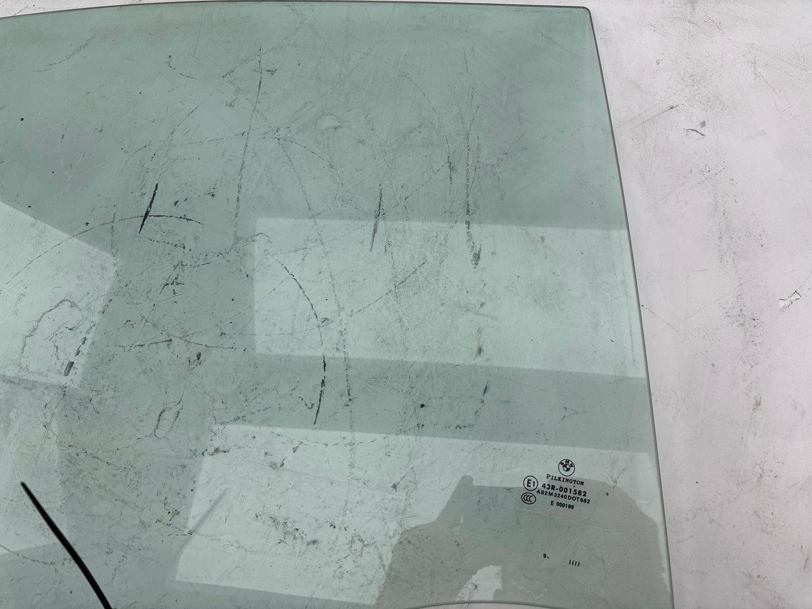 07-11 Bmw 328I 355I E90 Rear Right Passenger Side Door Window Glass Oem