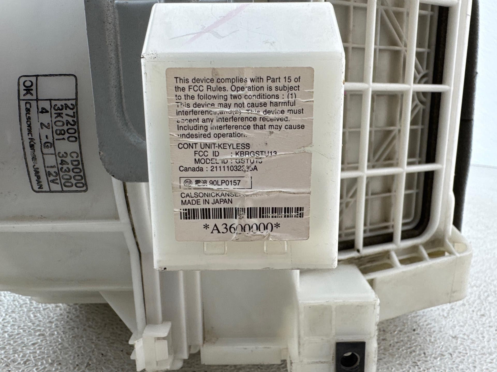 03-07 Nissan 320Z Convertible Blower Motor 27200 Cd000