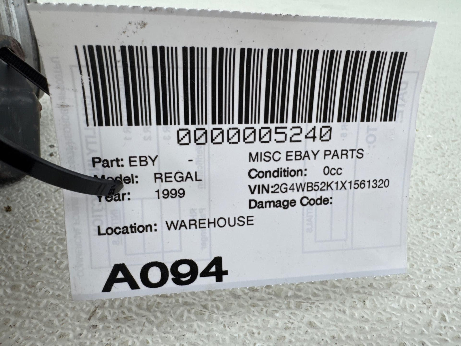 1999-2000 Buick Regal 3.8L Throttle Body W/O Supercharged Option Oem 24507235