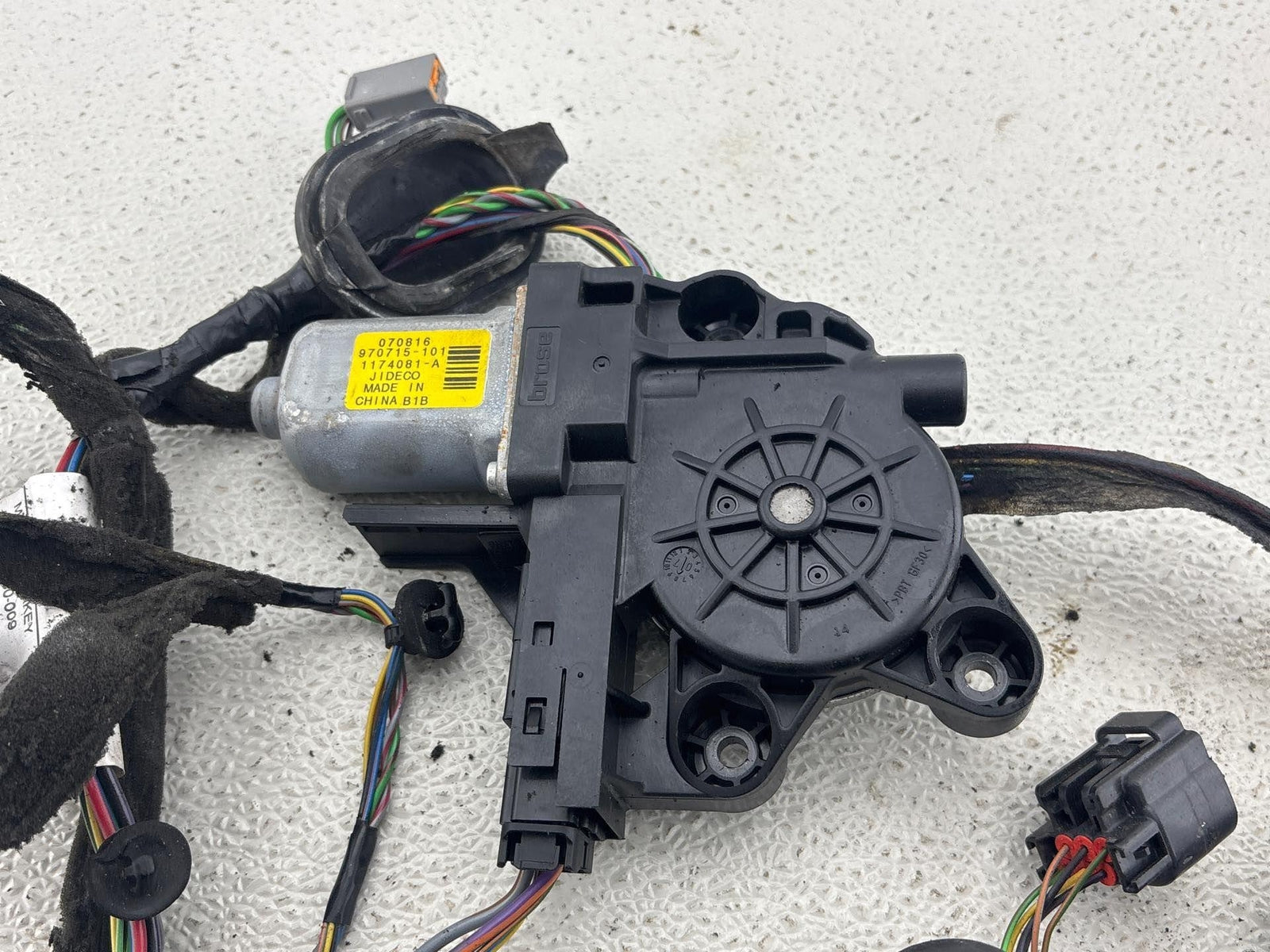 08-16 Volvo Xc70 Rear Left Driver Side Door Wire Harness & Motorom