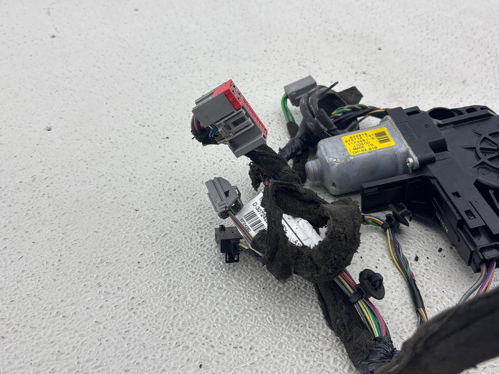 08-16 Volvo Xc70 Rear Left Driver Side Door Wire Harness & Motorom