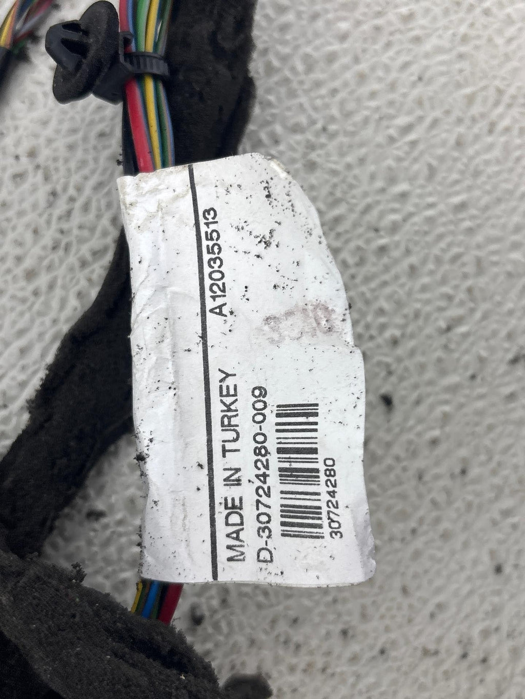 08-16 Volvo Xc70 Rear Left Driver Side Door Wire Harness & Motorom