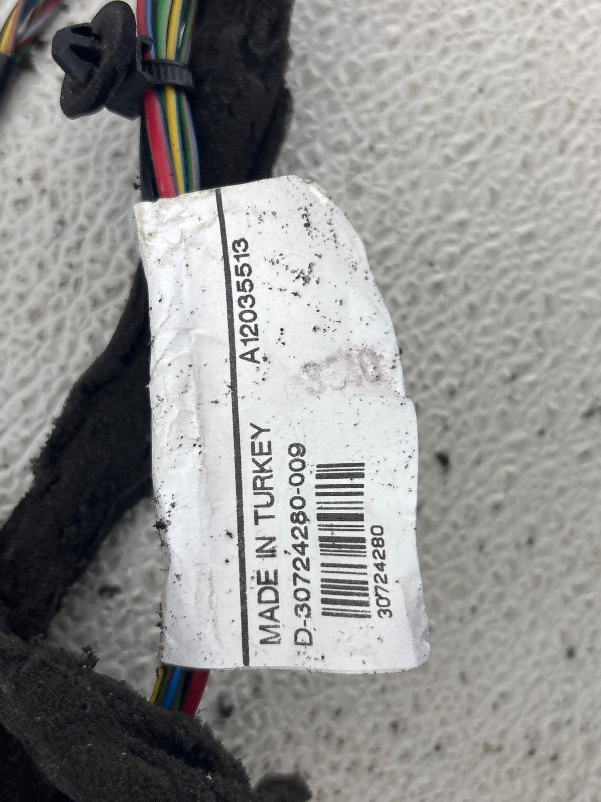 08-16 Volvo Xc70 Rear Left Driver Side Door Wire Harness & Motorom