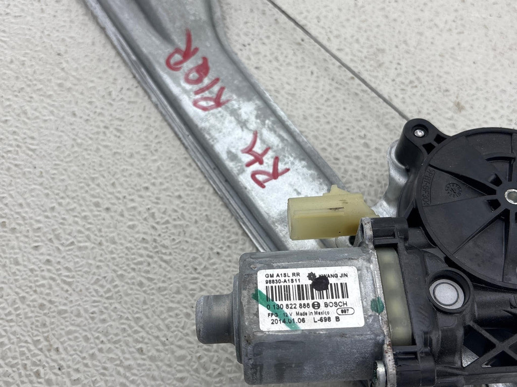 13-18 Cadillac Ats Rear Right Door Window Regulator & Motor Oem