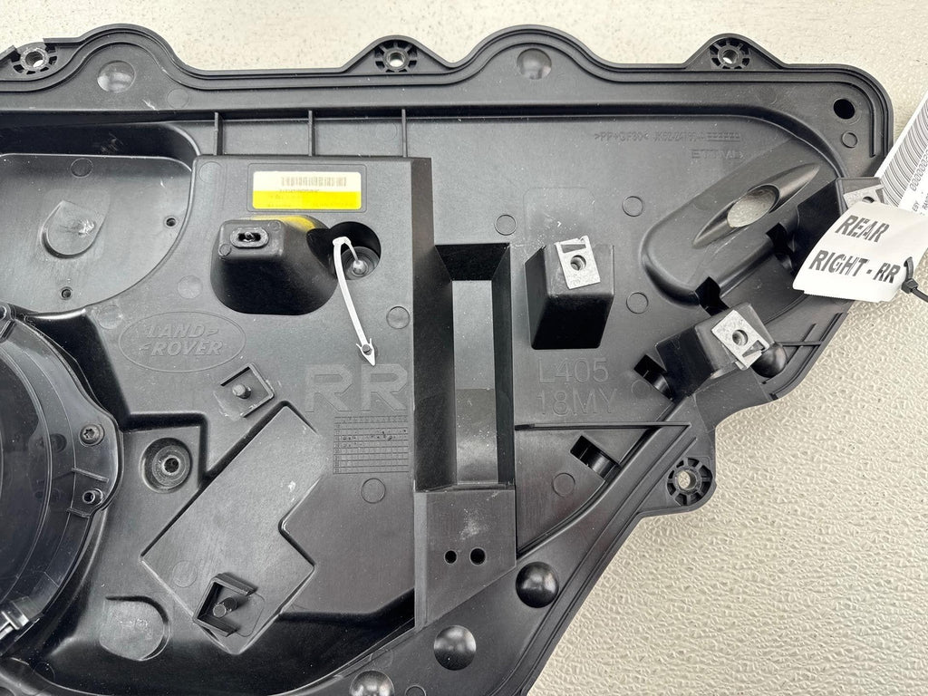 18-22 Land Range Rover Hse Rear Right Door Inner Trim Cover Panel & Speaker