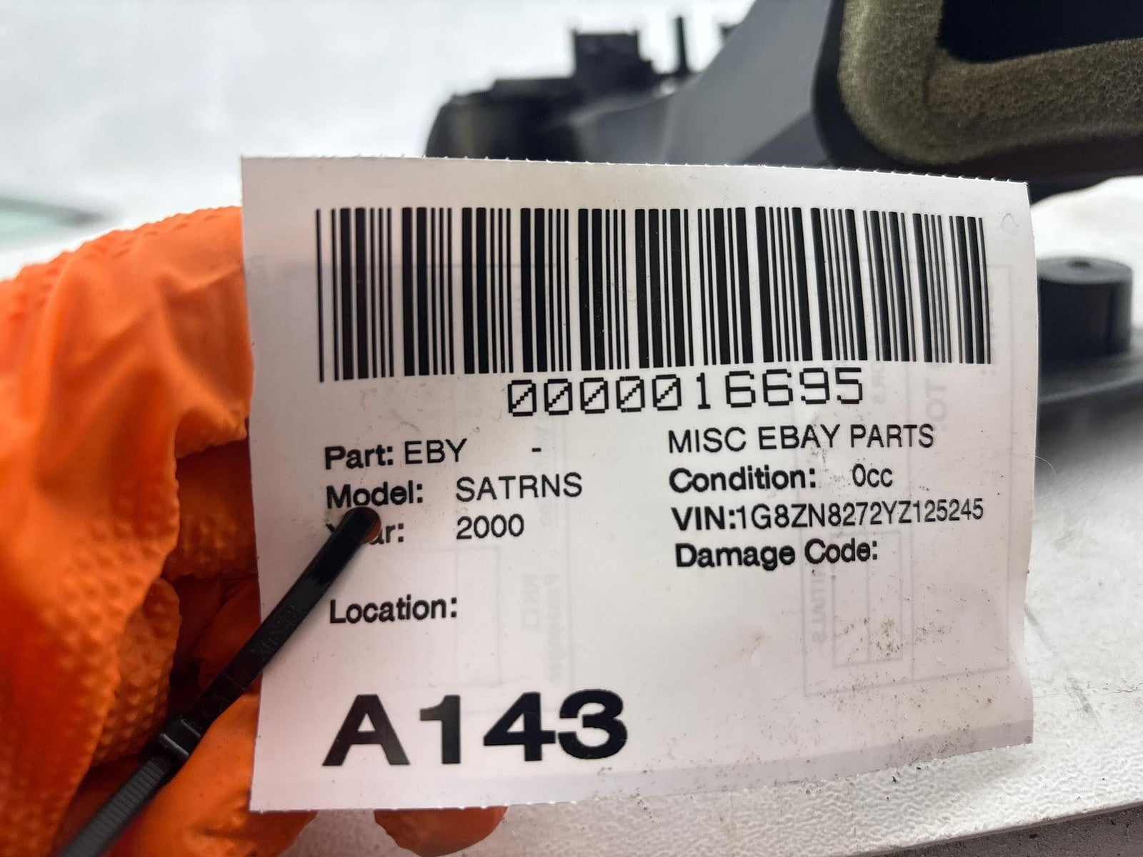 00-02 Saturn Sw2 Interior Trim Panel Cover Dash Left Driver Side End Air Vent Ac