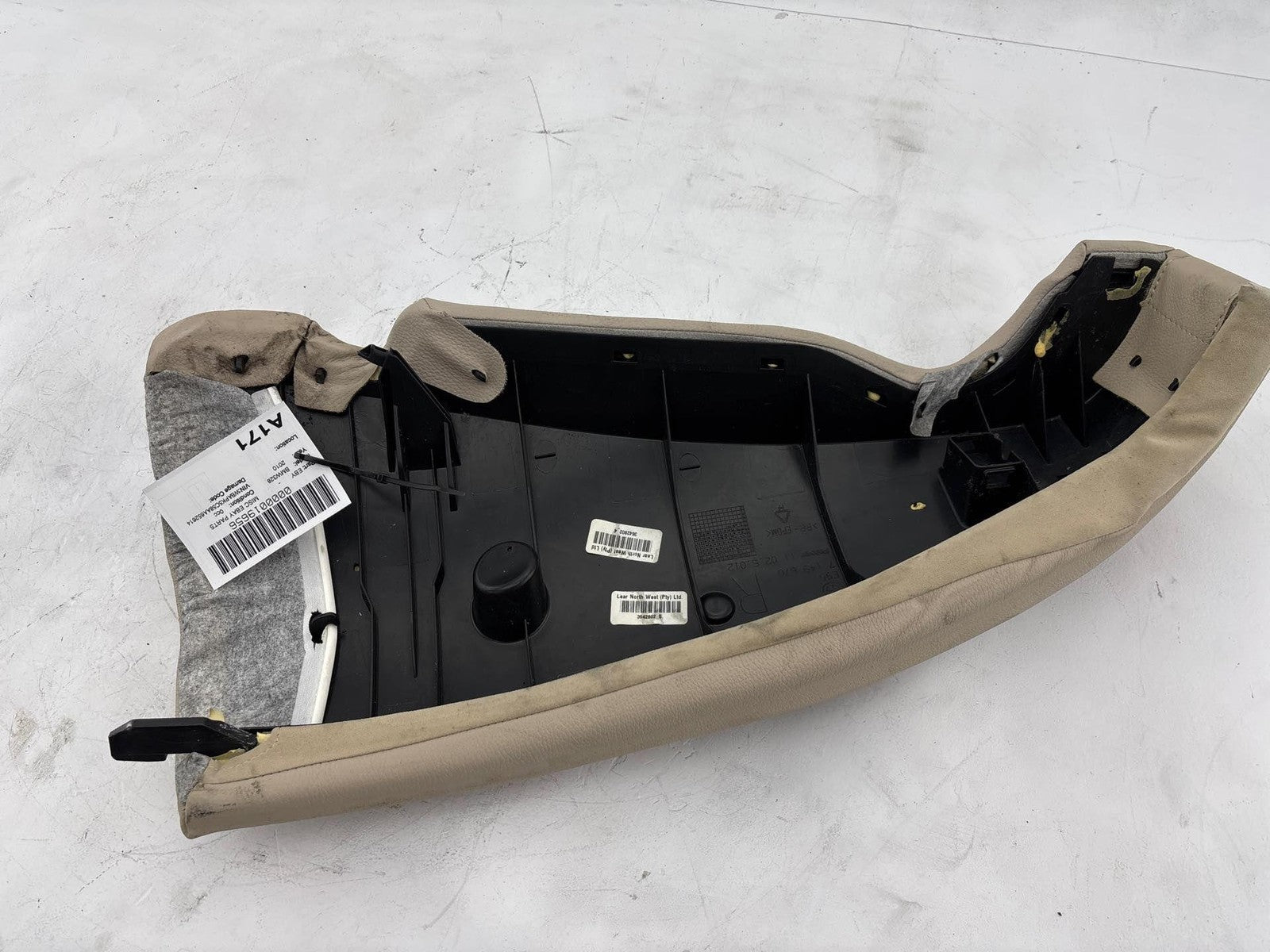 07-13 Bmw 328 335 E90 Rear Right Passenger Seat Bolster Leather Oem