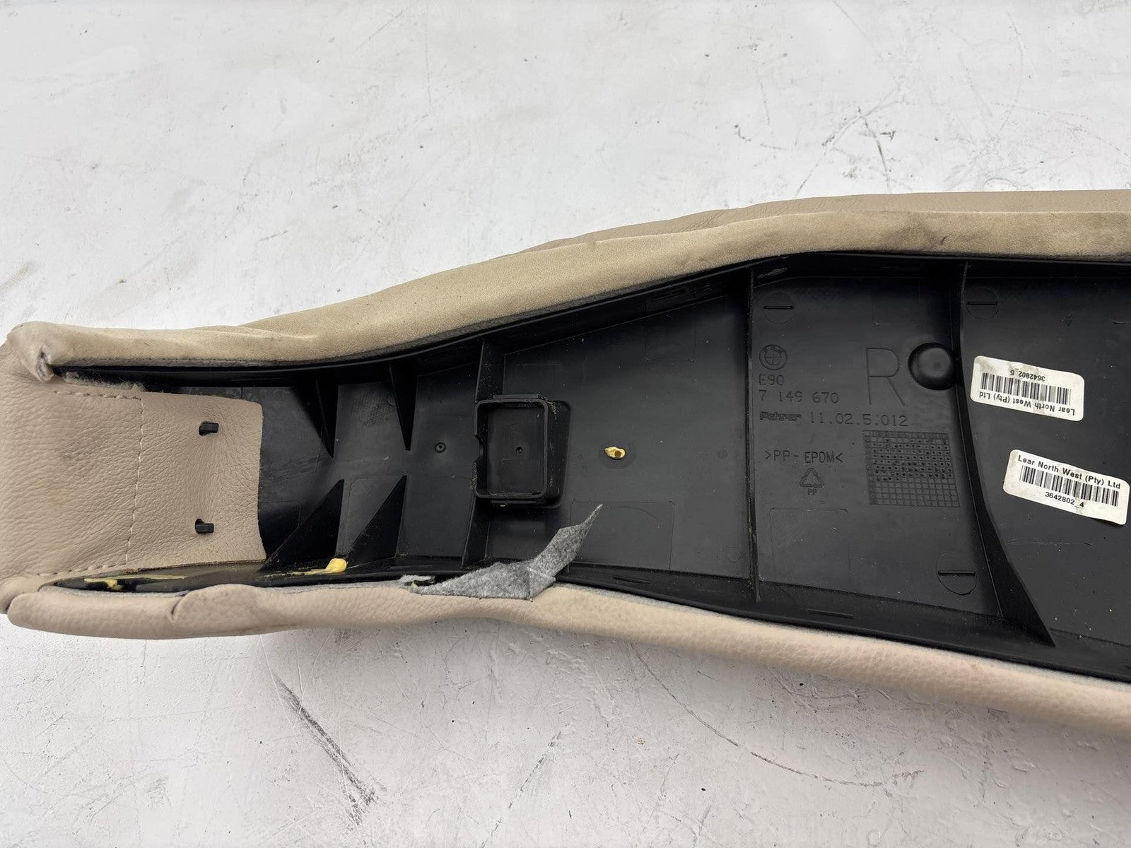 07-13 Bmw 328 335 E90 Rear Right Passenger Seat Bolster Leather Oem