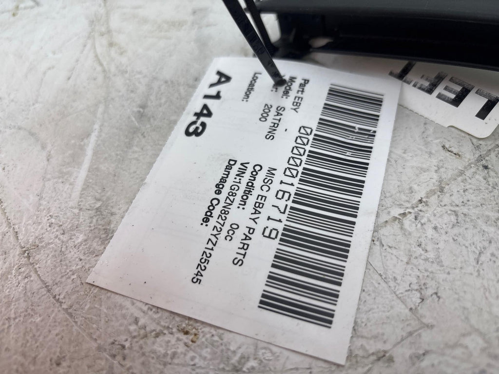 00-02 Saturn Sw2 Rear Driver Side Door Vent Window Glass