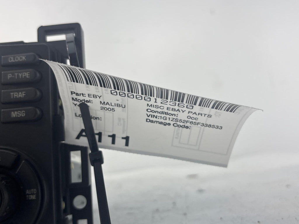 04-05 Chevrolet Malibu Oem Radio Xm Am Fm Cd Receiver 15793374