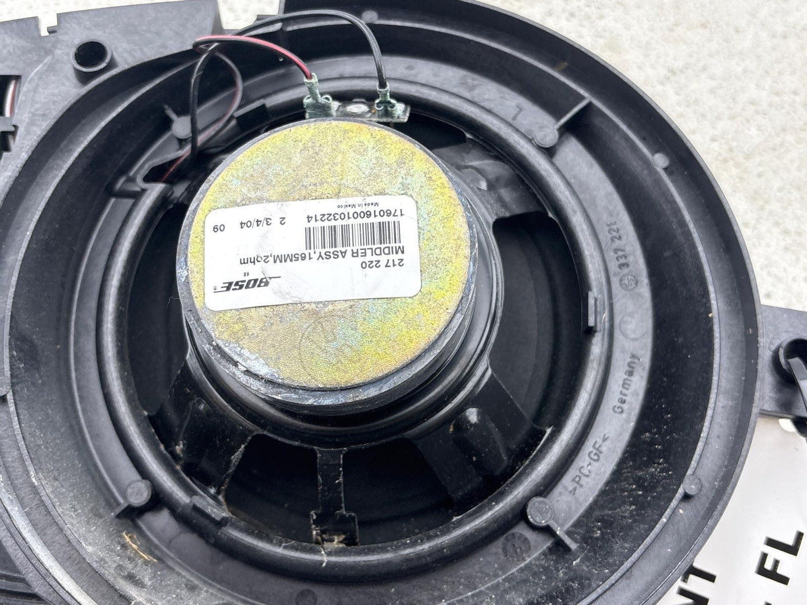 03-08 Mercedes Sl600 R230 Left Side Door Audio Speaker Bose Oem