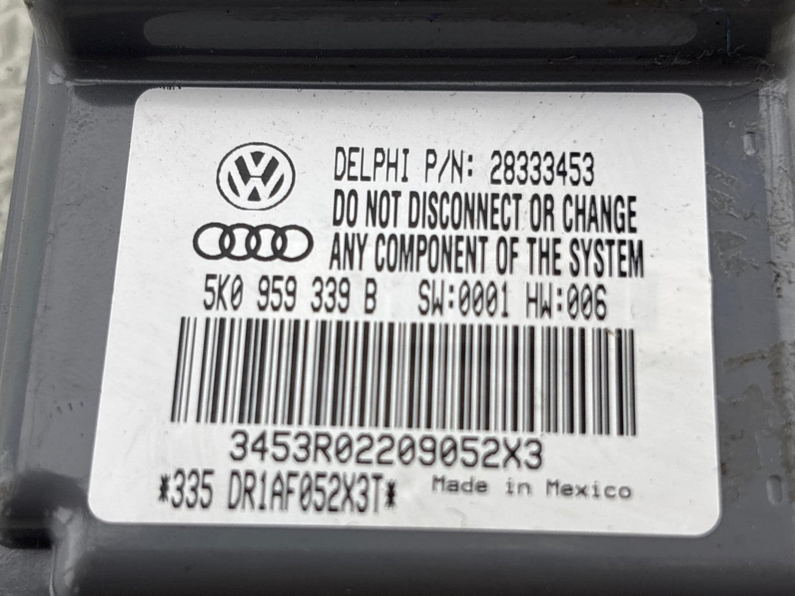 11-14 Volkswagen Vw Golf Seat Occupant Sensor Control Module 5K0959339 OEM