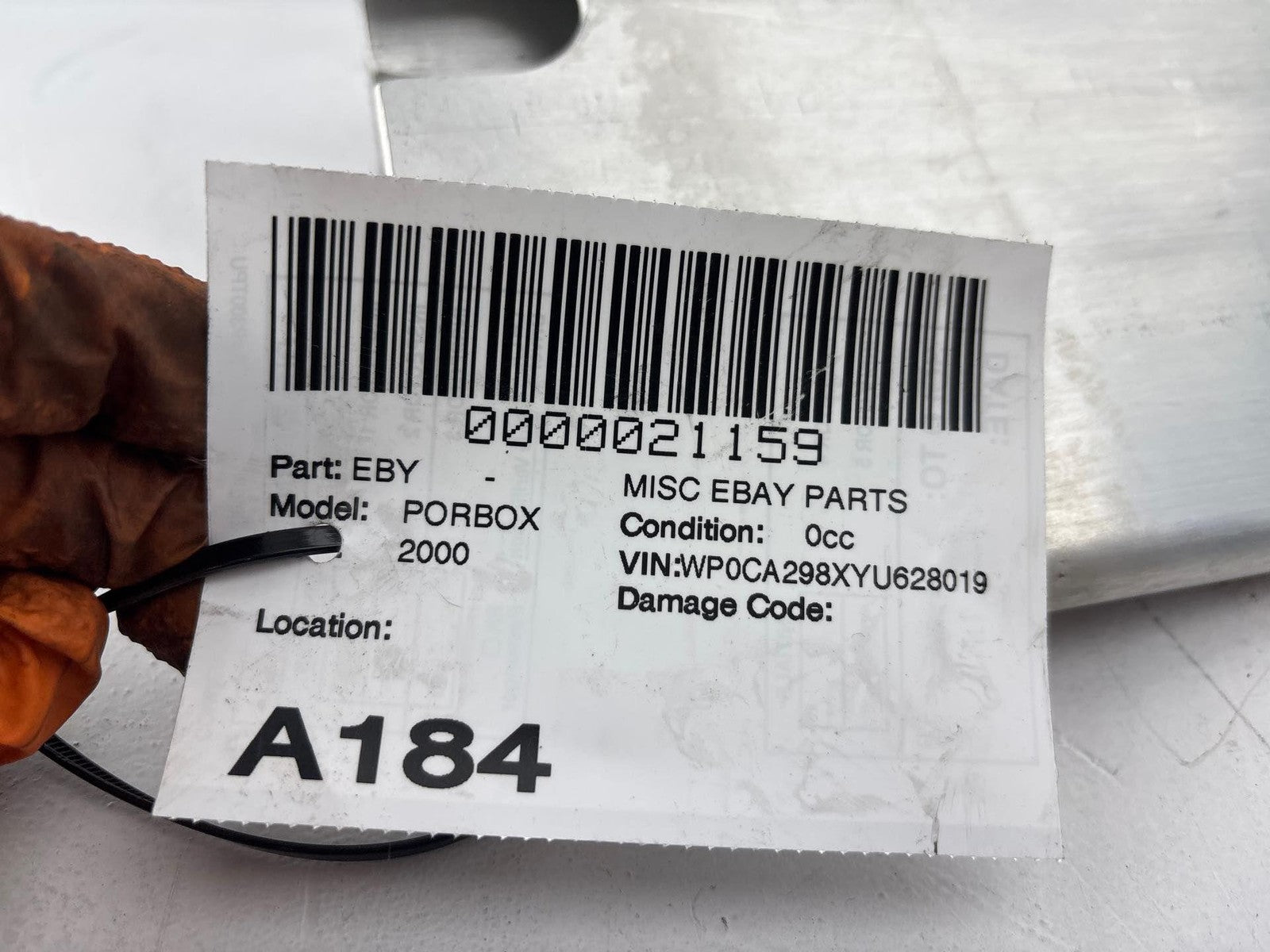 1997 - 2002 Porsche Boxster 986 911 Dash Knee Bolster Crossmember OEM