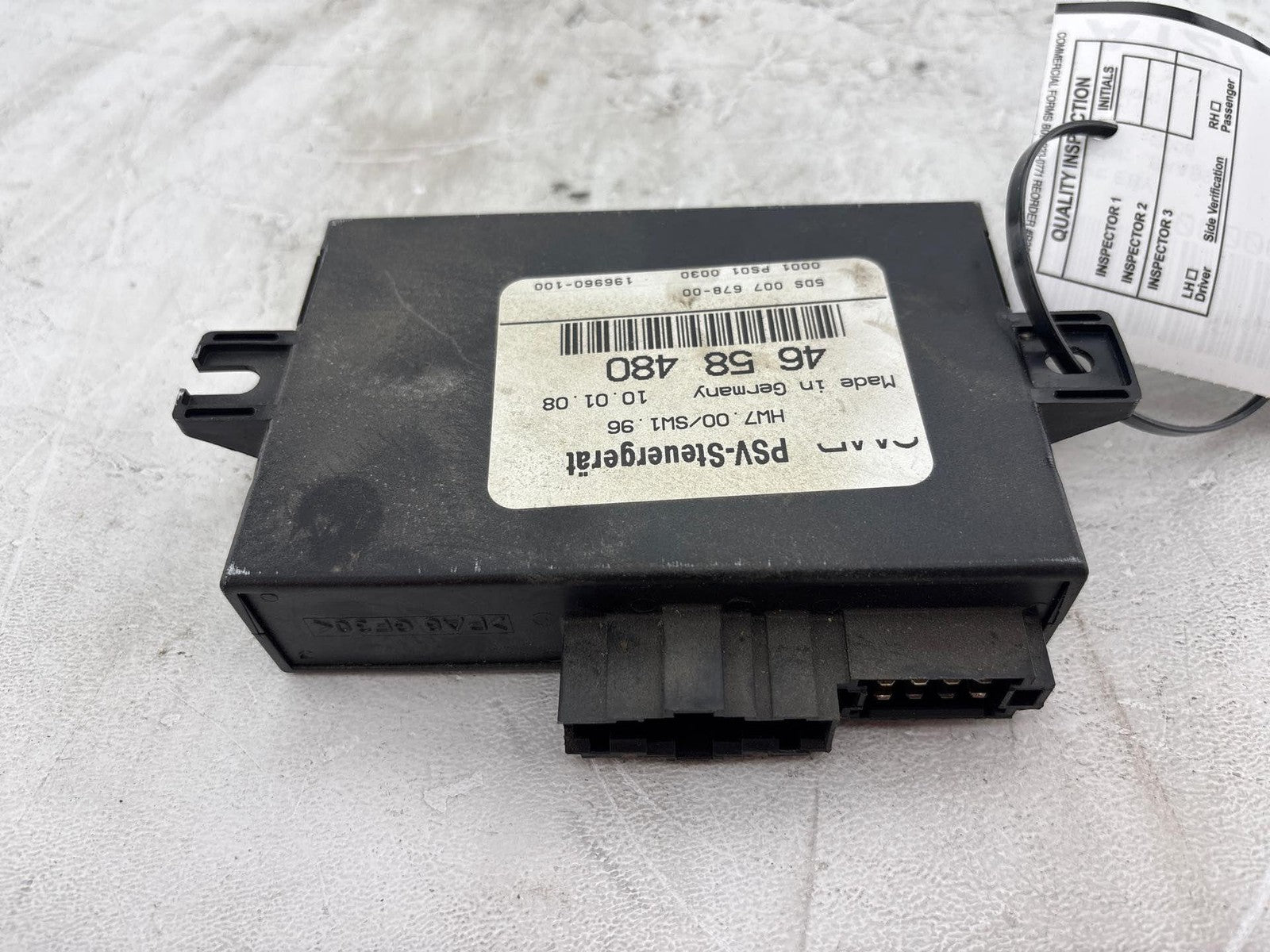 1999-2009 Oem Saab 9-5 Factory Left Seat Control Unit Memory Module 4658480