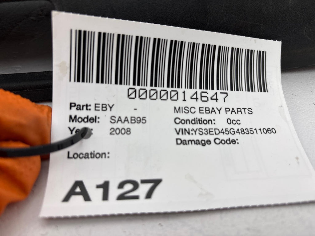 1999-2010 Saab 9-5 Aero Rear Trunk Lock Latch Trim Panel Black