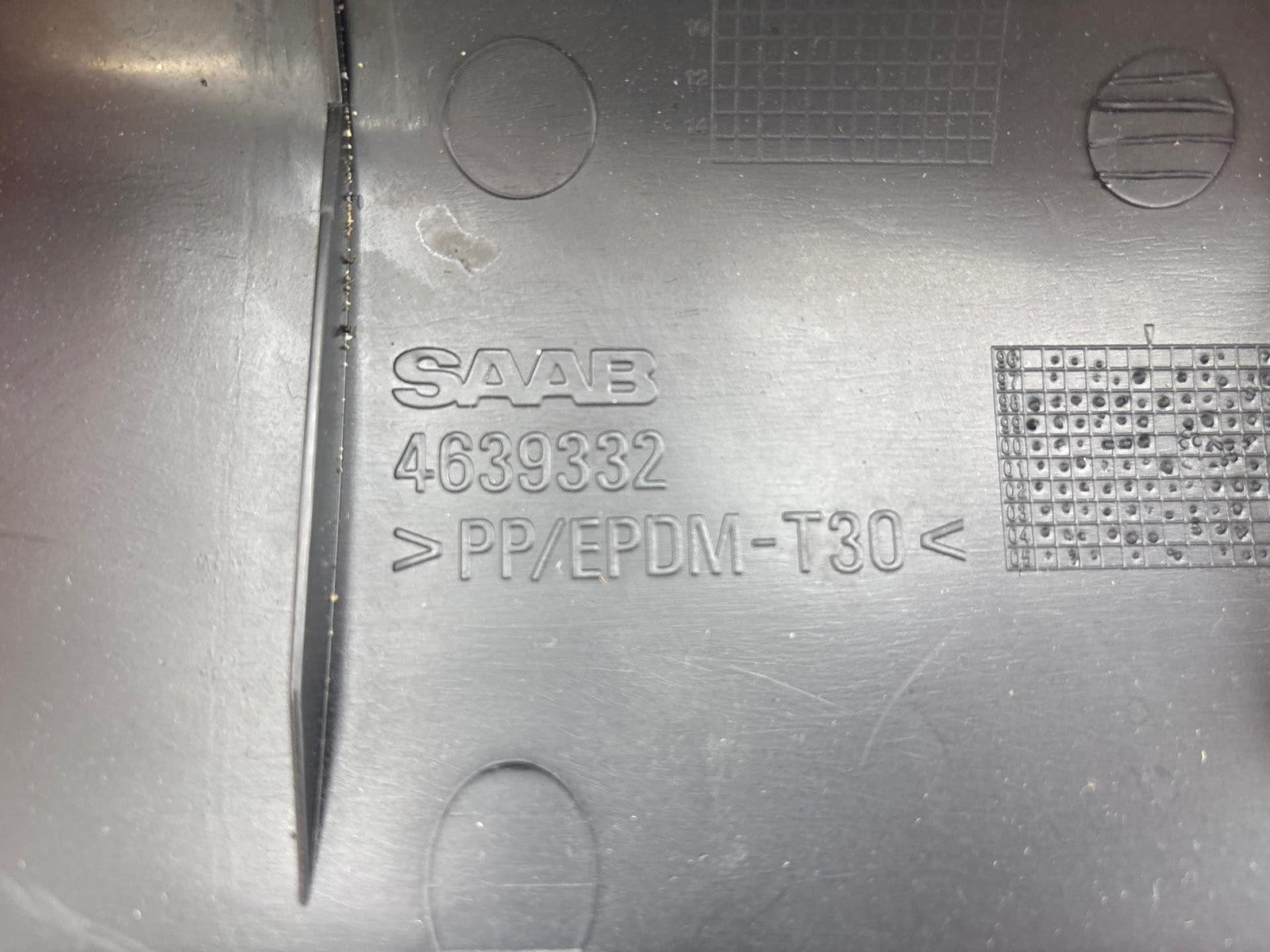 1999-2010 Saab 9-5 Aero Rear Trunk Lock Latch Trim Panel Black