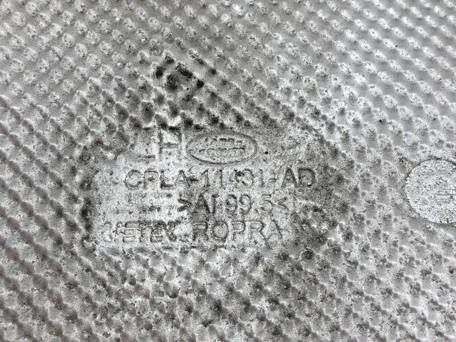 13-22 Land Range Rover Rear Left Exhaust Manifold Heat Shield Oem Cpla-11431-Ad