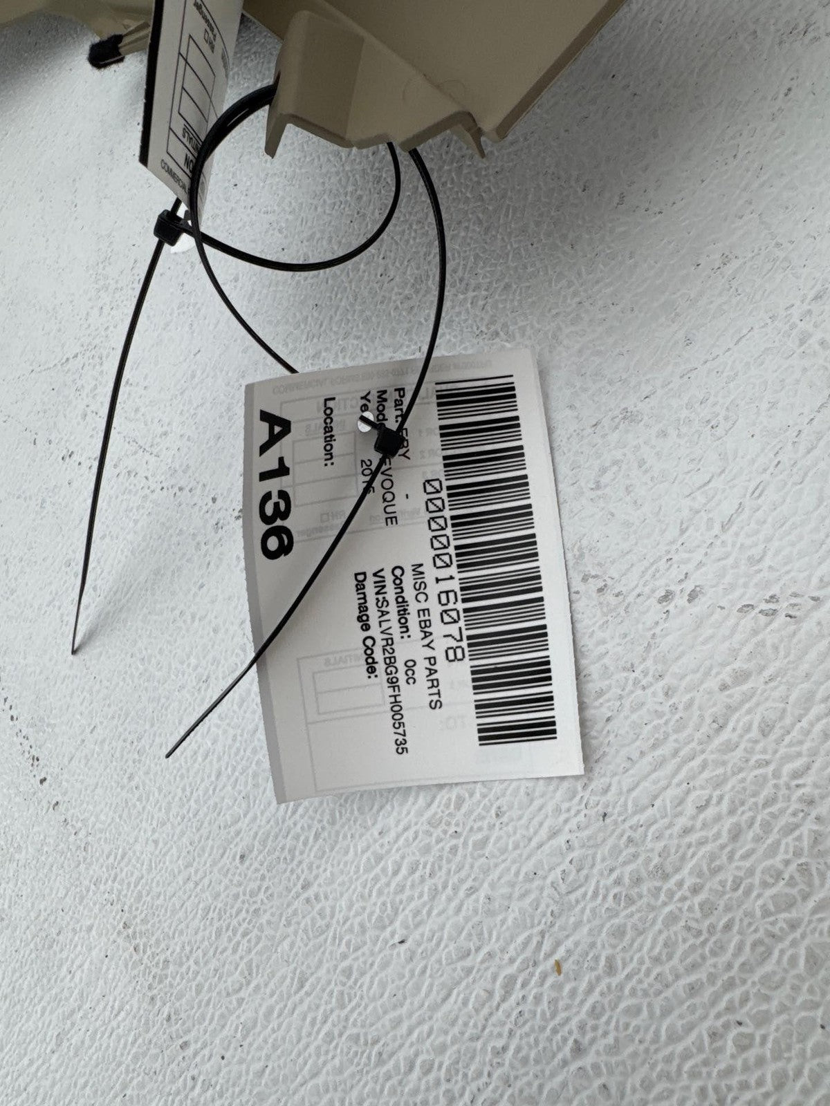 12-16 Land Rover Range Rover Evoque Driver Console Trim Panel