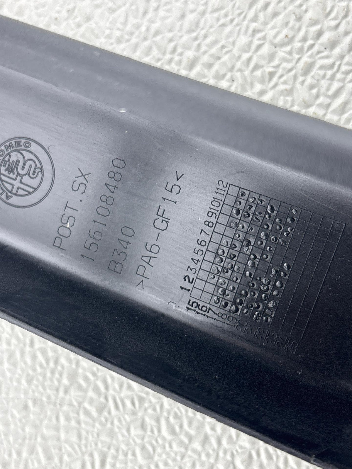 17-24 Alfa Romeo Giulia Rear Left Door Window Frame Trim Cover Panel Oem