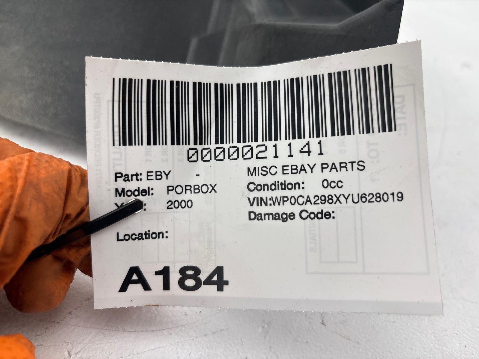 1997-2004 Porsche Boxster Rear Right Quarter Wheelhouse Liner Splash Shield OEM