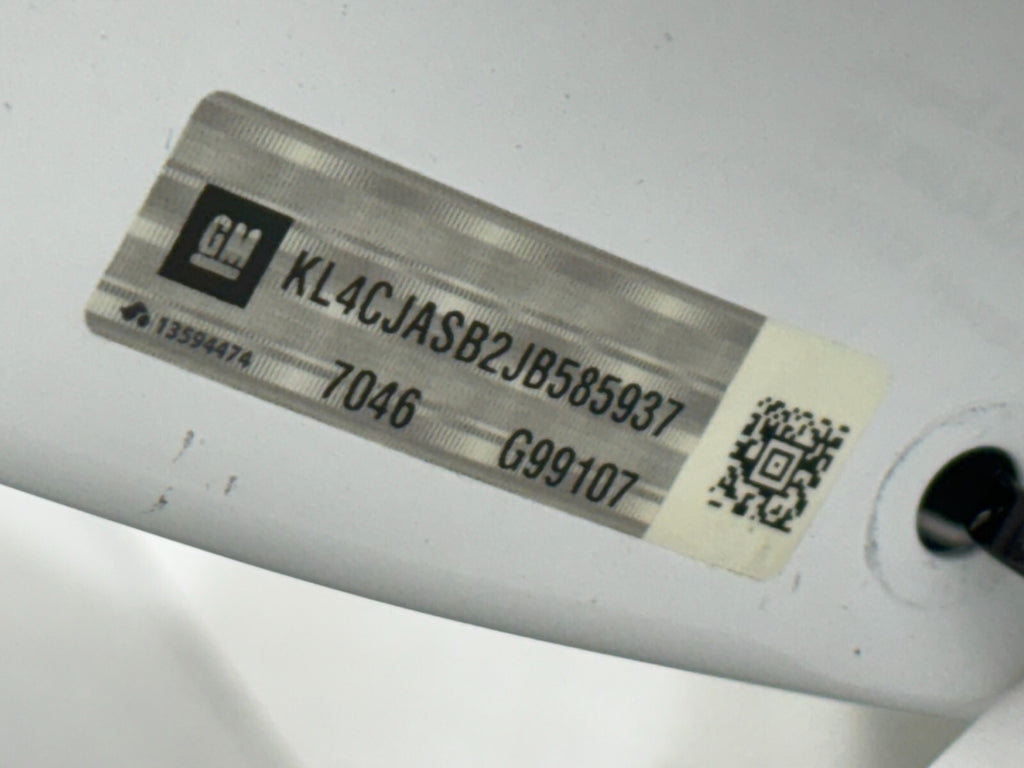 17-19 Buick Encore Front Right Passenger Side Door Shell 8624 - Summit White OEM