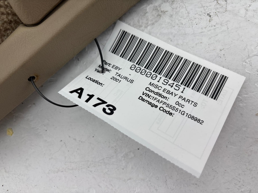 2000-2002 Ford Taurus Rear Left Door Trim Panel Oem