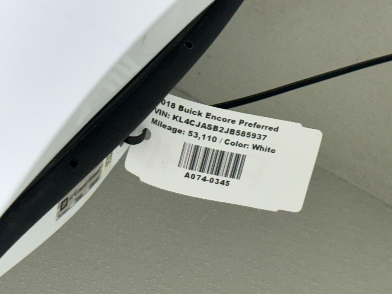 17-19 Buick Encore Front Right Passenger Side Door Shell 8624 - Summit White OEM