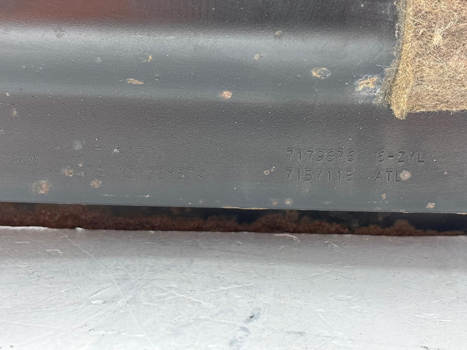 06-12 BMW E90 328i 325i Rear Bumper Reinforcement Impact Beam Bar OEM