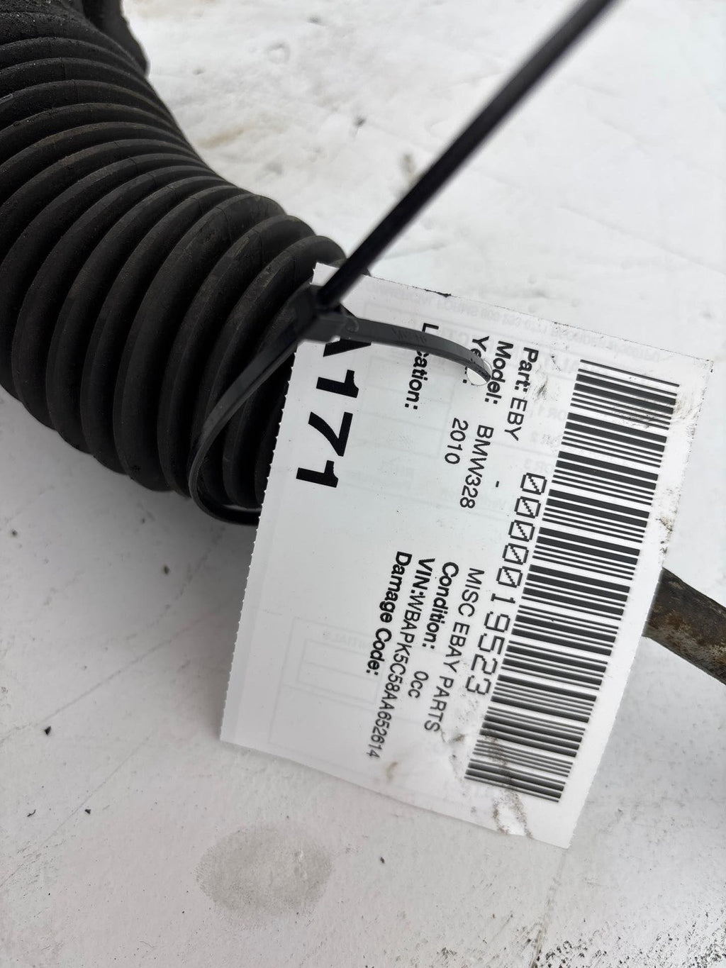 07-13 BMW 328i 335 E90 AWD Power Steering Rack and Pinion Gear OEM