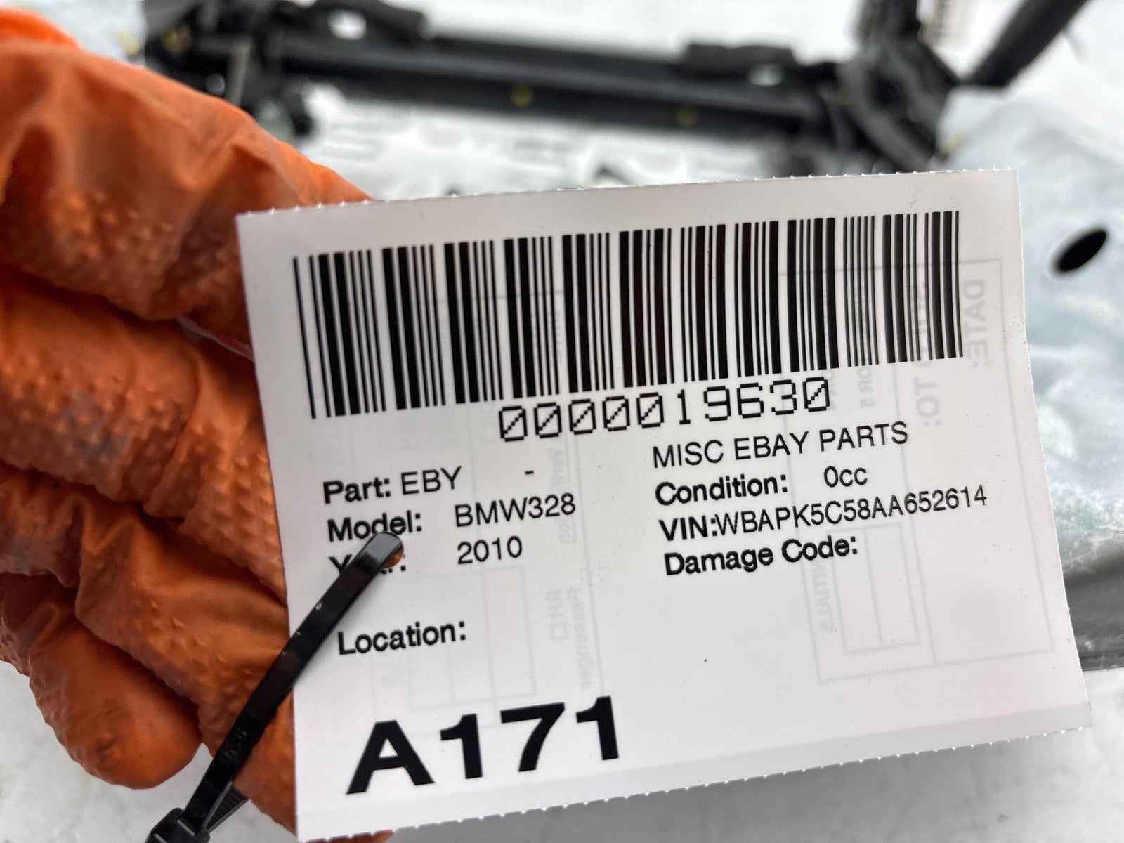 07-12 Bmw E90 328I 335 Front Right Side Lower Seat Track Rail Frame W/ Motor Oem