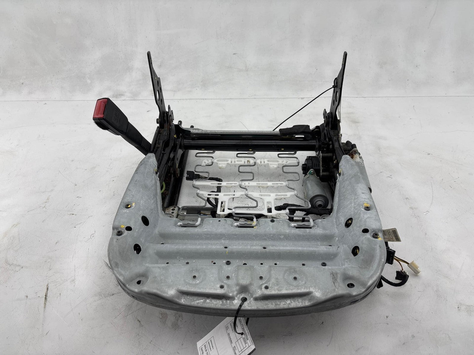 07-12 BMW 328i 335i E90 Front Left Side Lower Seat Track Rail Frame W/ Motor OEM