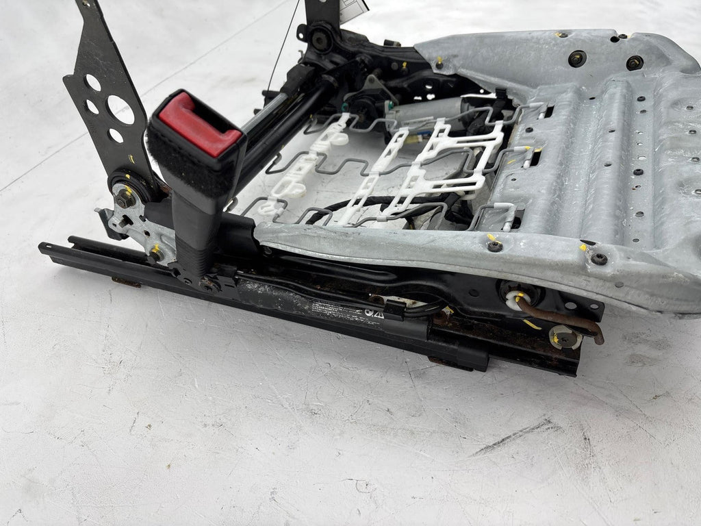 07-12 BMW 328i 335i E90 Front Left Side Lower Seat Track Rail Frame W/ Motor OEM