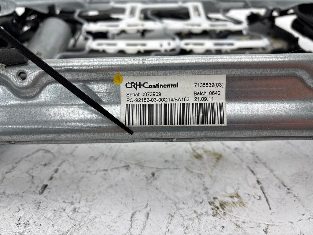 07-12 BMW 328i 335i E90 Front Left Side Lower Seat Track Rail Frame W/ Motor OEM