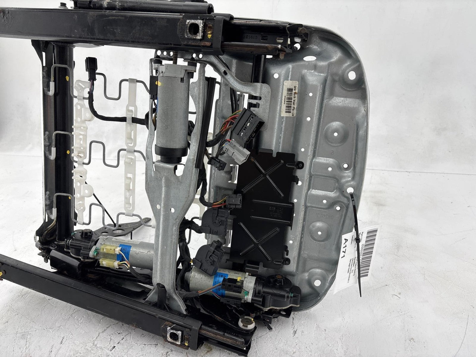 07-12 BMW 328i 335i E90 Front Left Side Lower Seat Track Rail Frame W/ Motor OEM