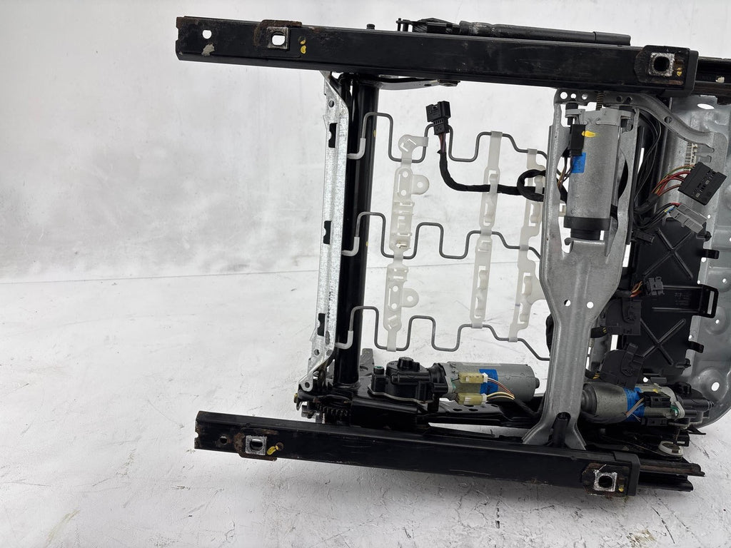 07-12 BMW 328i 335i E90 Front Left Side Lower Seat Track Rail Frame W/ Motor OEM