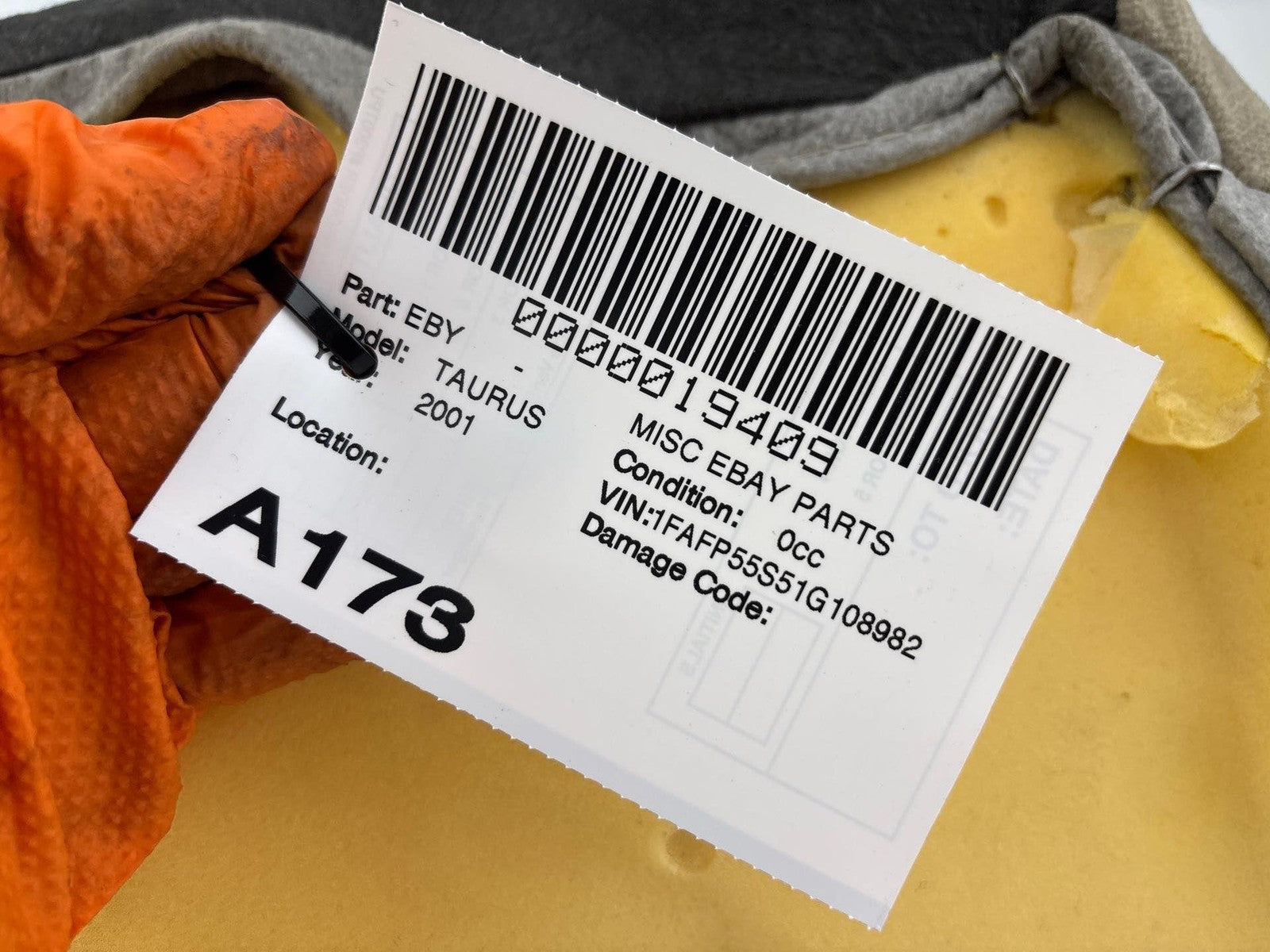 2000-2007 Ford Taurus Lower Seat Bottom Cushion Oem