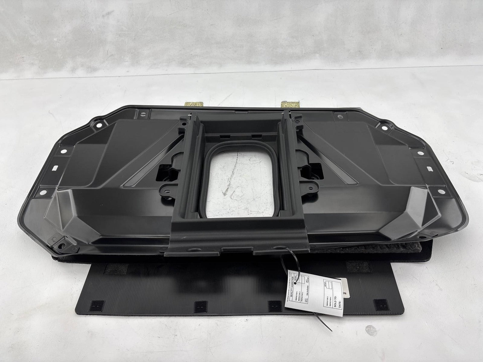 14-20 Infiniti Q50 Trunk Compartment Back Seat Support Panel W/ Carpet Trim OEM