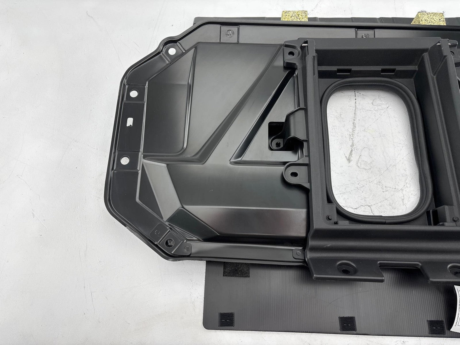 14-20 Infiniti Q50 Trunk Compartment Back Seat Support Panel W/ Carpet Trim OEM