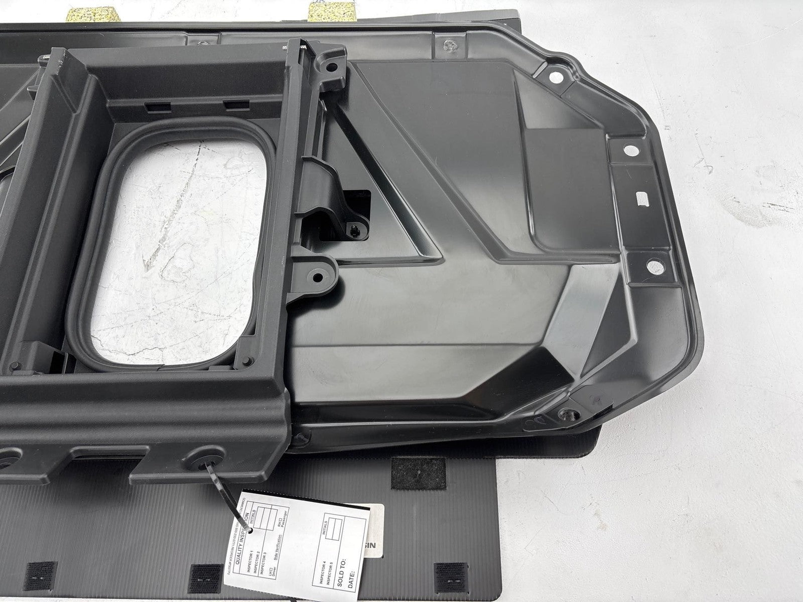 14-20 Infiniti Q50 Trunk Compartment Back Seat Support Panel W/ Carpet Trim OEM