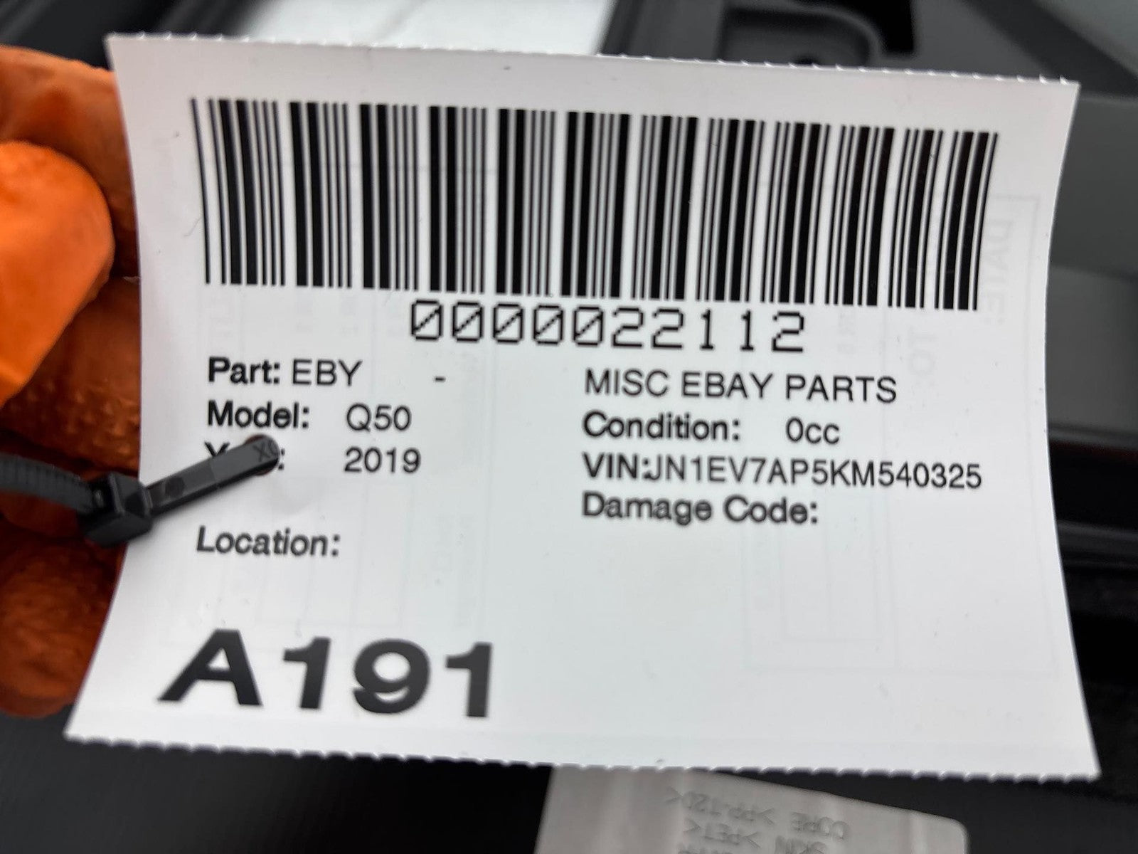 14-20 Infiniti Q50 Trunk Compartment Back Seat Support Panel W/ Carpet Trim OEM