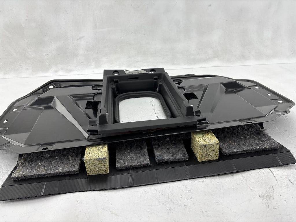 14-20 Infiniti Q50 Trunk Compartment Back Seat Support Panel W/ Carpet Trim OEM