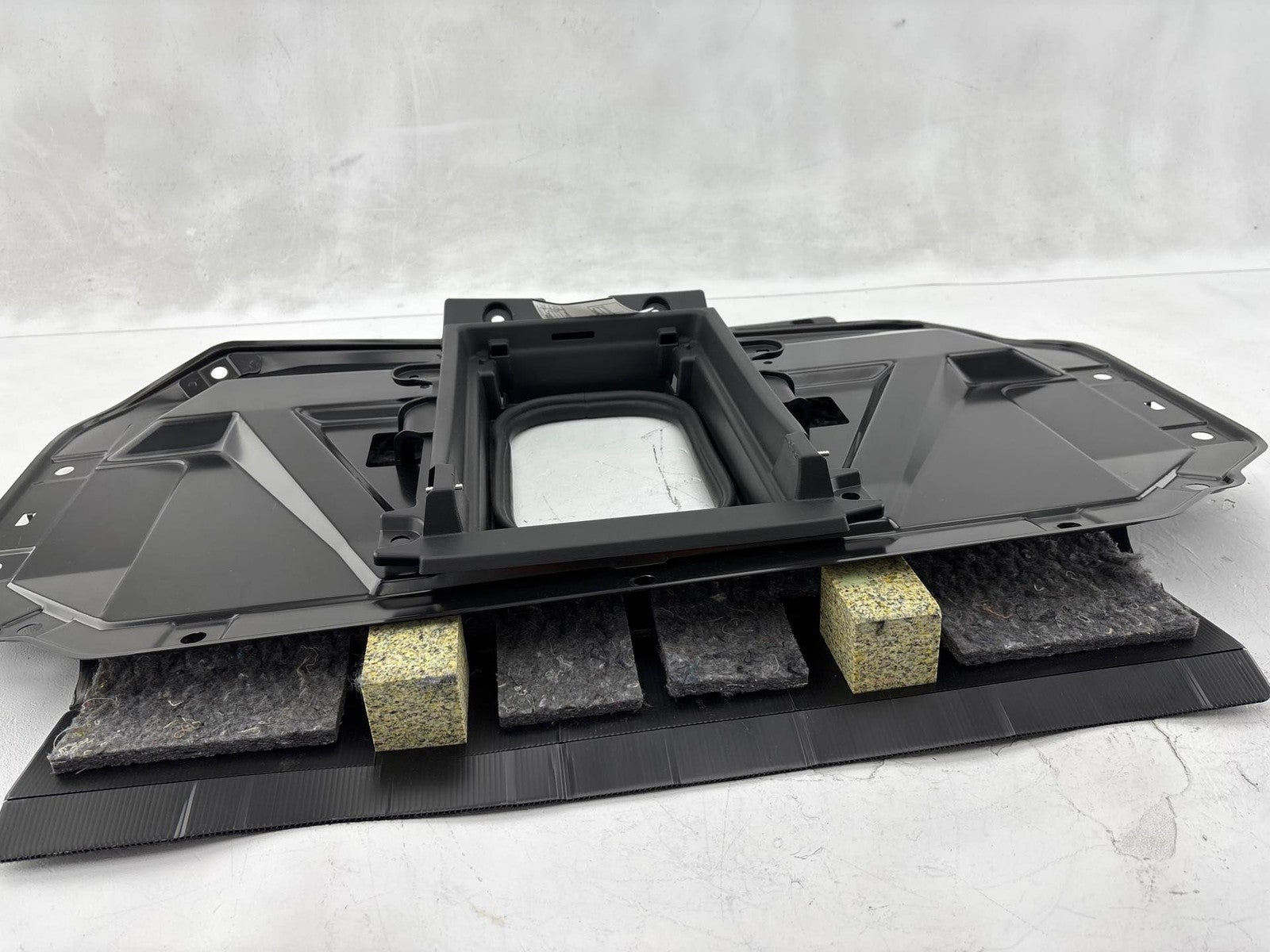 14-20 Infiniti Q50 Trunk Compartment Back Seat Support Panel W/ Carpet Trim OEM