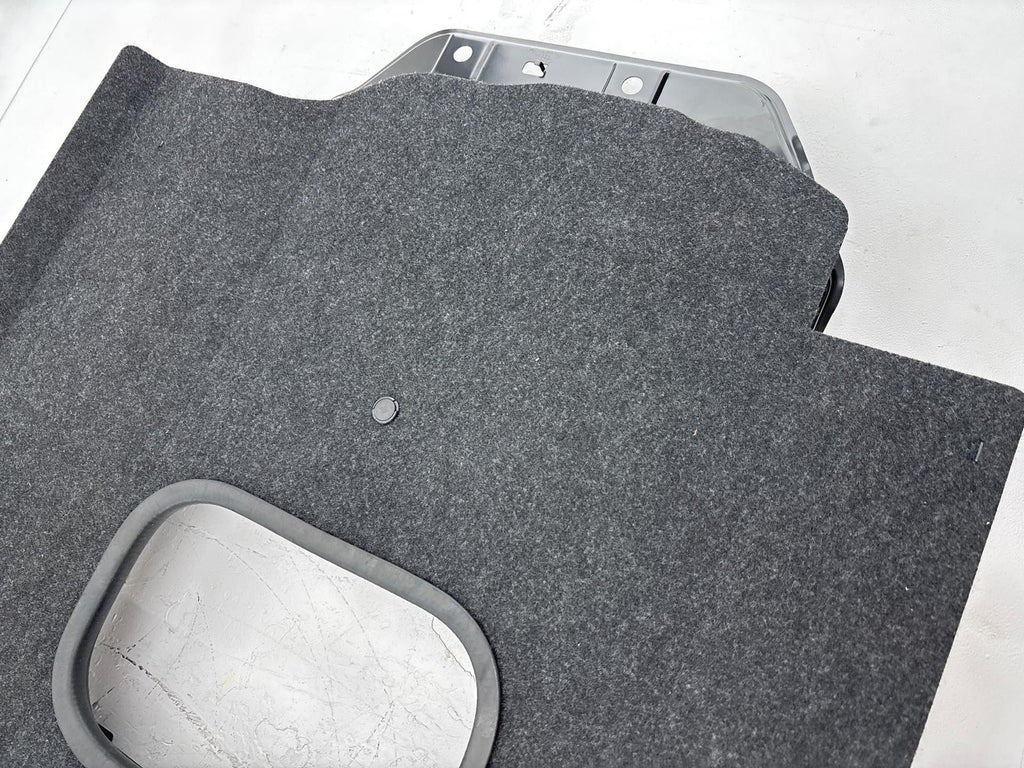14-20 Infiniti Q50 Trunk Compartment Back Seat Support Panel W/ Carpet Trim OEM