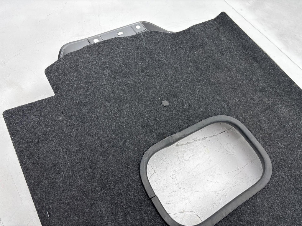 14-20 Infiniti Q50 Trunk Compartment Back Seat Support Panel W/ Carpet Trim OEM