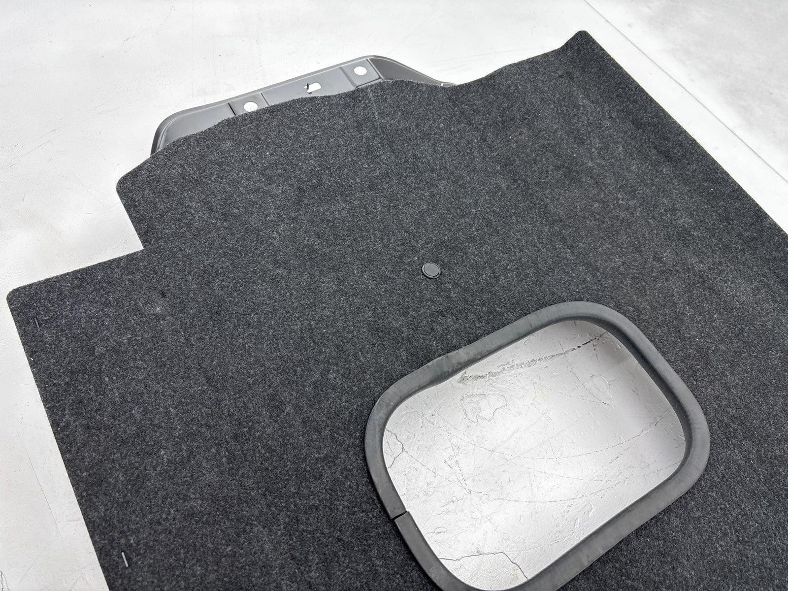 14-20 Infiniti Q50 Trunk Compartment Back Seat Support Panel W/ Carpet Trim OEM