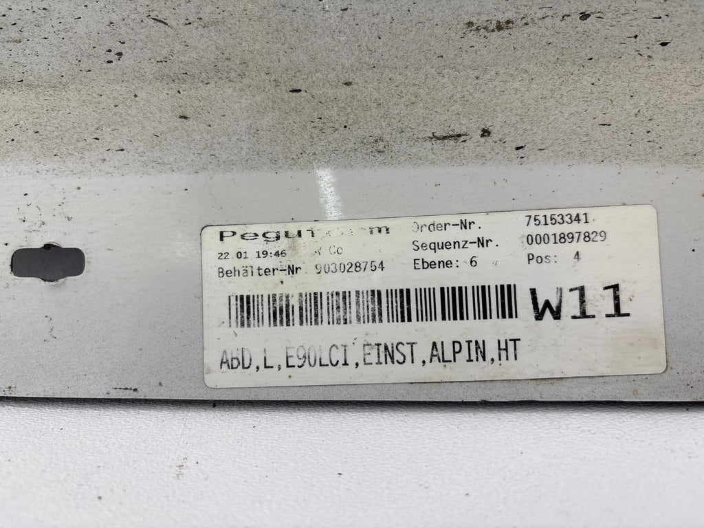 09-11 Bmw 328 335 E90 E91 Left Driver Side Skirt Rocker Panel Cover White Oem